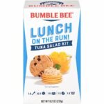 Bumble Bee Lunch On The Run Tuna Salad with Crackers Kit, 8.2 oz (Pack of 4) - Ready to Eat, Includes Crackers, Cookie & Peaches - Wild Caught Tuna - Shelf Stable & Convenient Source of Protein