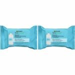 Garnier SkinActive Micellar Facial Cleanser & Makeup Remover Wipes for Waterproof Makeup (25 Wipes), 2 Count (Packaging May Vary)