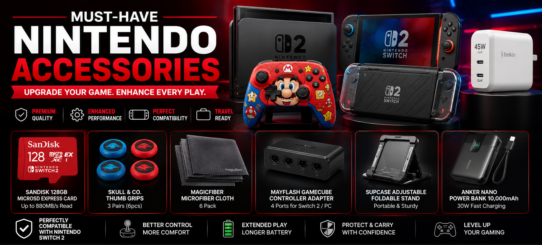Best Nintendo Switch 2 Accessories 2026 – I Tested 17 Must-Have Picks