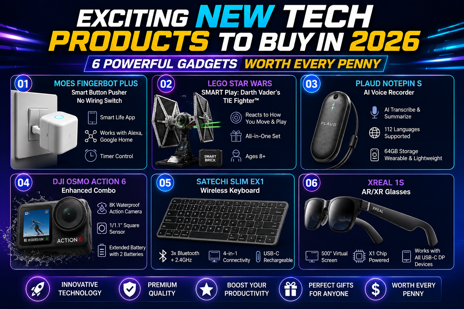 Exciting New Tech Products to Buy in 2026 – Top 6 Gadgets