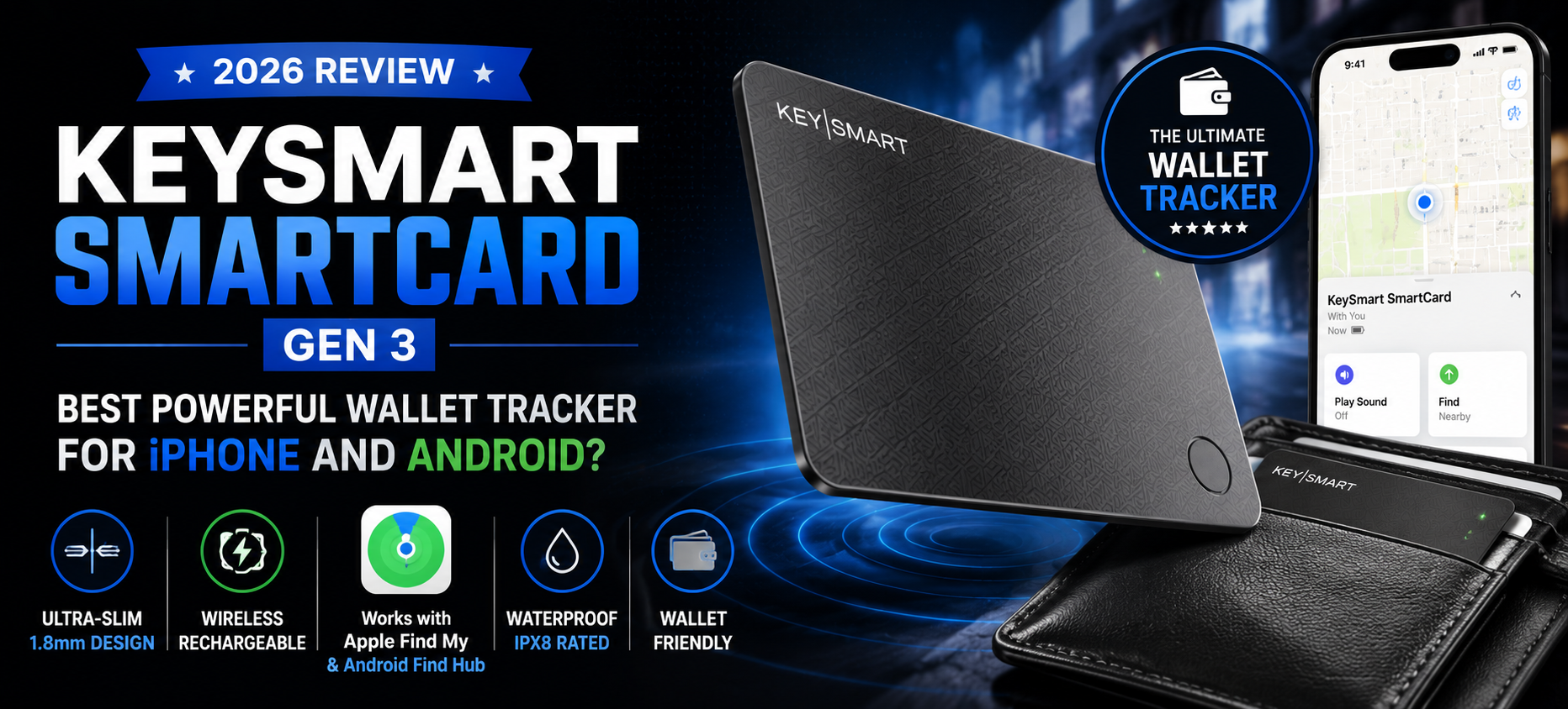 KeySmart SmartCard Gen 3 Review 2026 – Dual Network Wallet Tracker