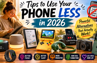 Tips to Use Your Phone Less in 2026 – Best Alternatives