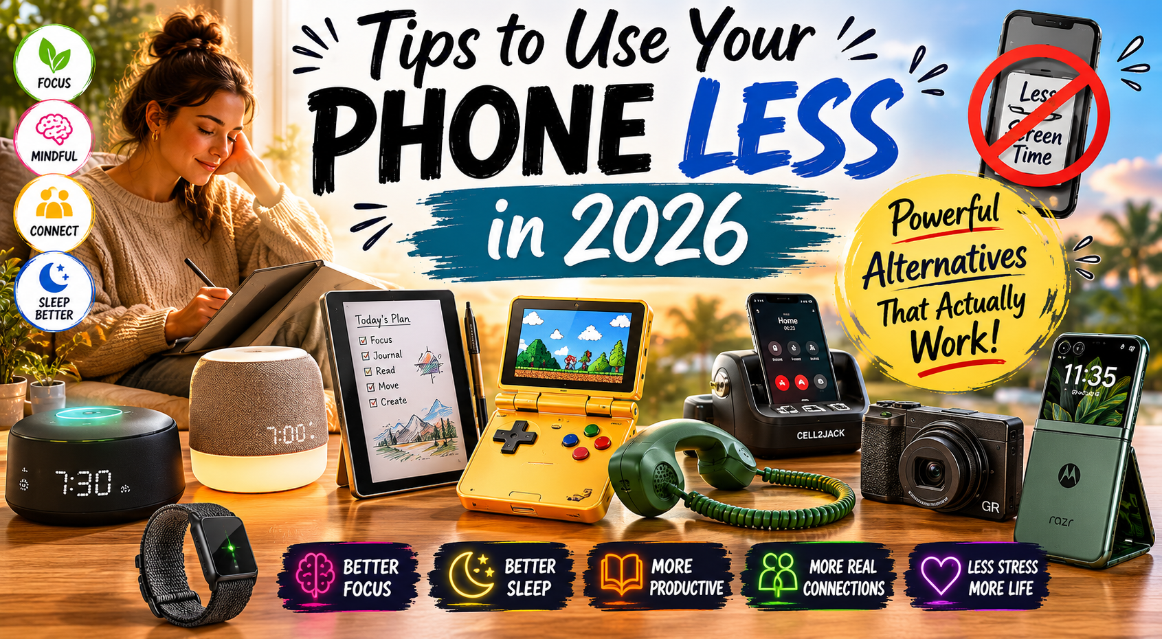 Tips to Use Your Phone Less in 2026 – Best Alternatives
