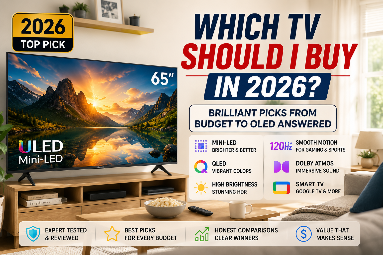 Which TV Should I Buy in 2026 - Best Picks From Budget to OLED