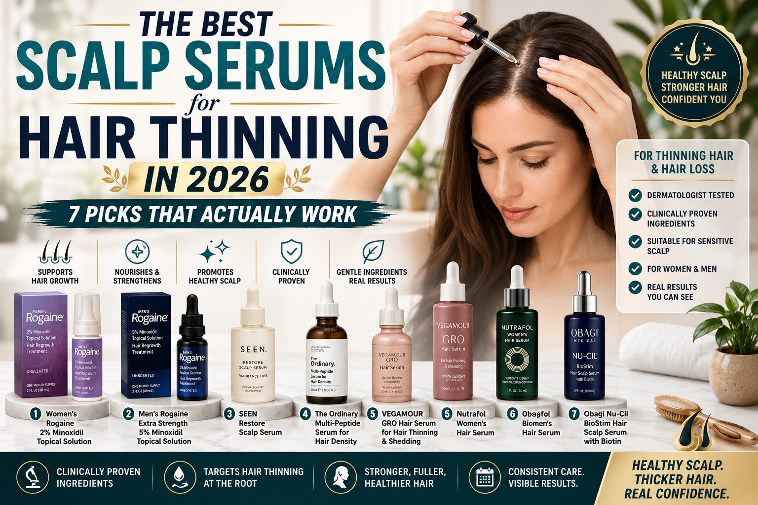 Best Scalp Serums for Hair Thinning 2026 - Top 7 Picks