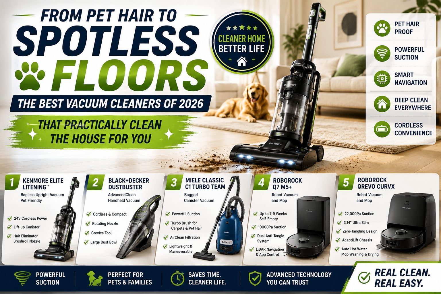 Best Vacuum Cleaners of 2026 - Top Picks for Every Home