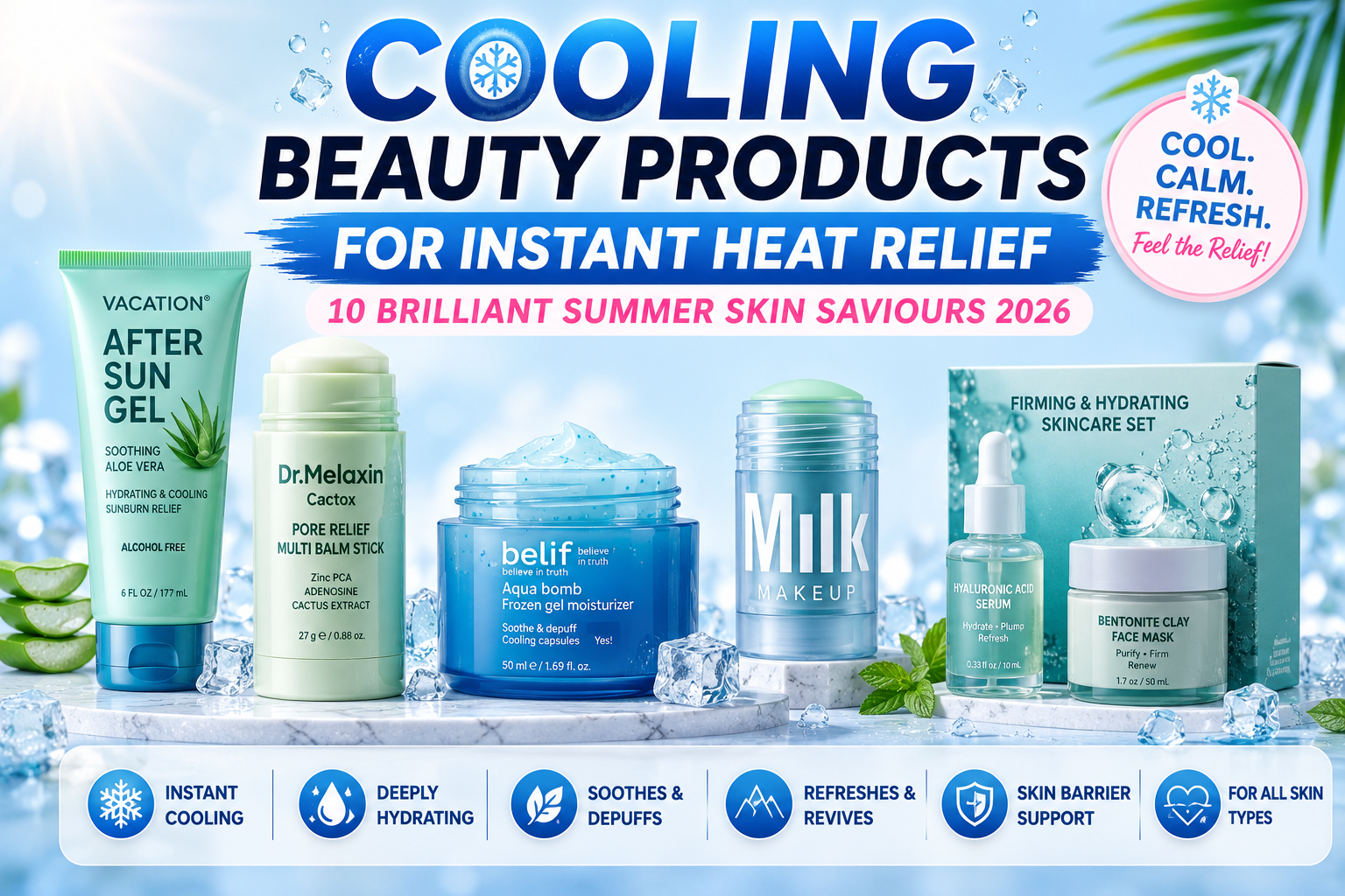 Cooling Beauty Products for Instant Heat Relief - Top 10 Picks