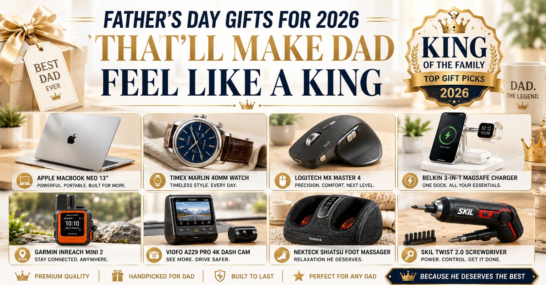 Father's Day Gifts for 2026 - Make Dad Feel Like a King